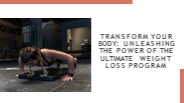 Achieve Lasting Results with the Best Weight Loss Program