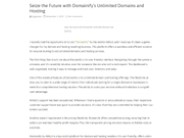 Seize the Future with Domainify's Unlimited Domains and Hosting