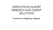 The Ethics of Marketing Research