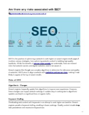 Are there any risks associated with SEO