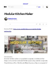 Modular Kitchen Maker