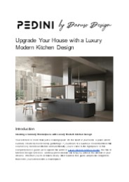 Upgrade Your House with a Luxury Modern Kitchen Design