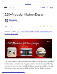 220+Modular Kitchen Design