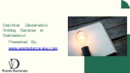 Electrical Dissertation Writing Services in Geneva, Switzerland