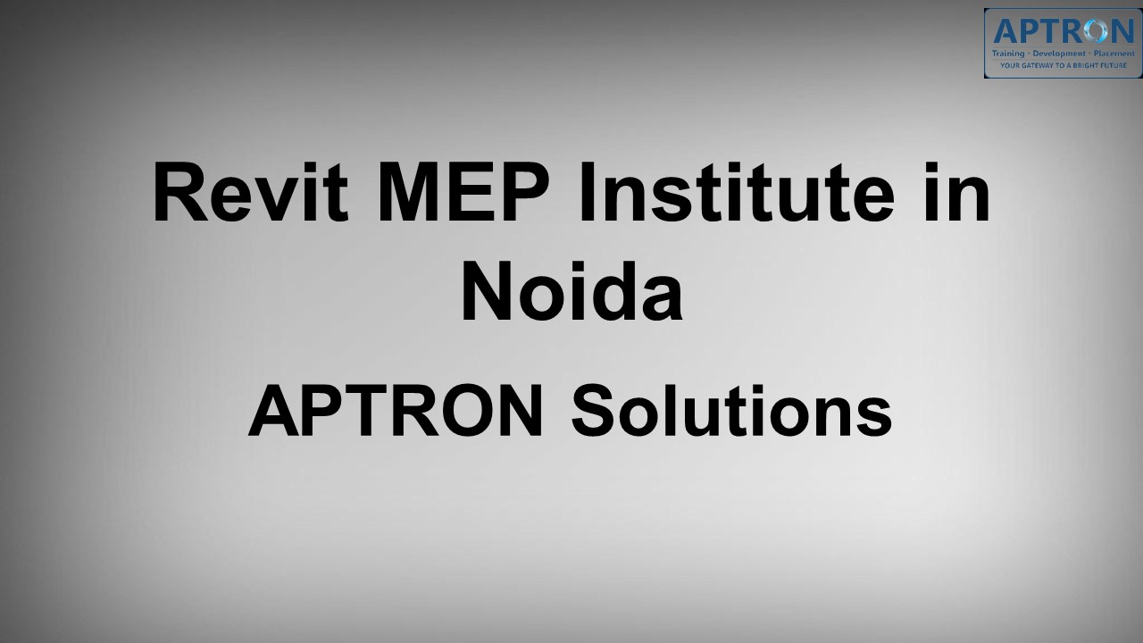 Revit MEP Institute in Noida presentation | free to download
