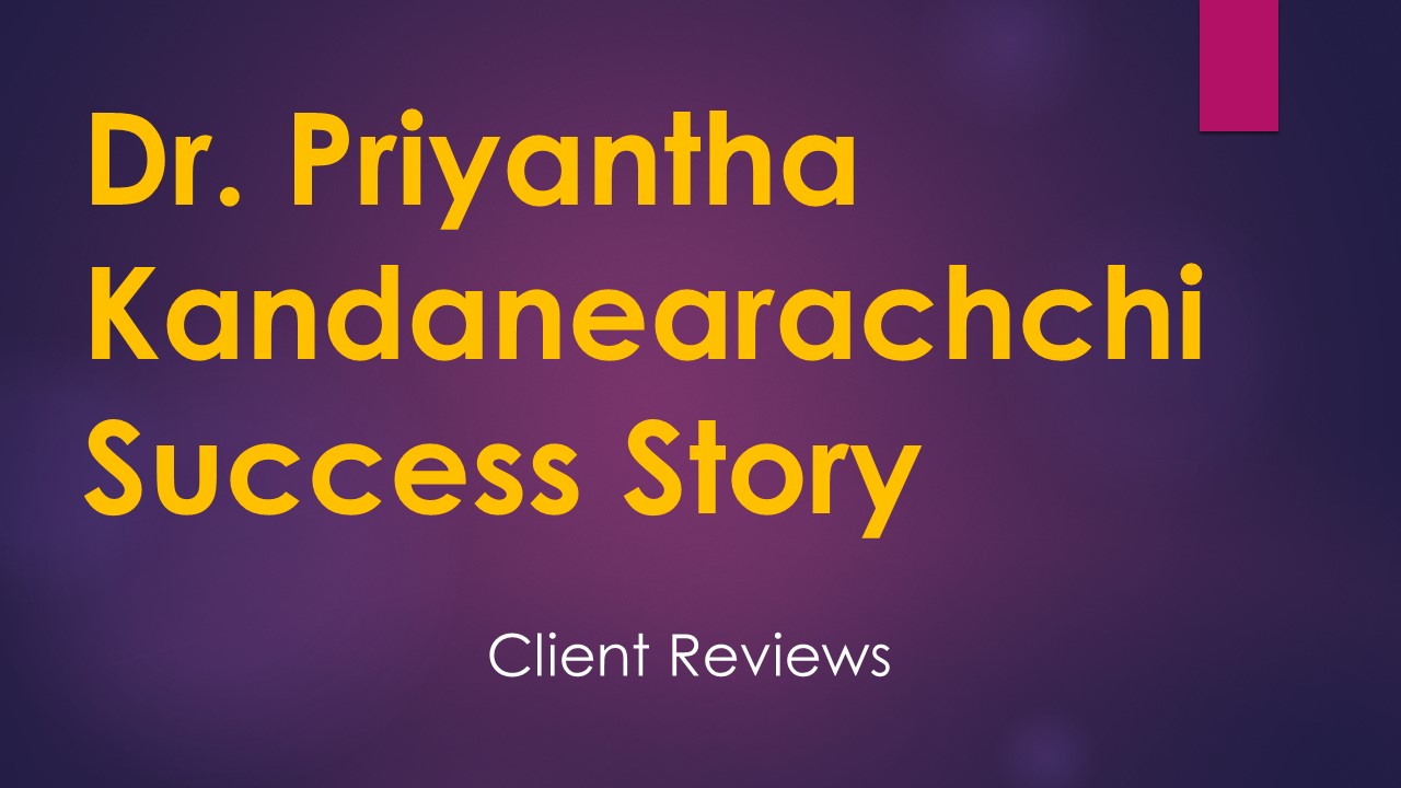 About Dr. Priyantha Kandanearachchi