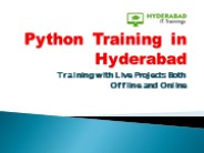 Python Training in Hyderabad