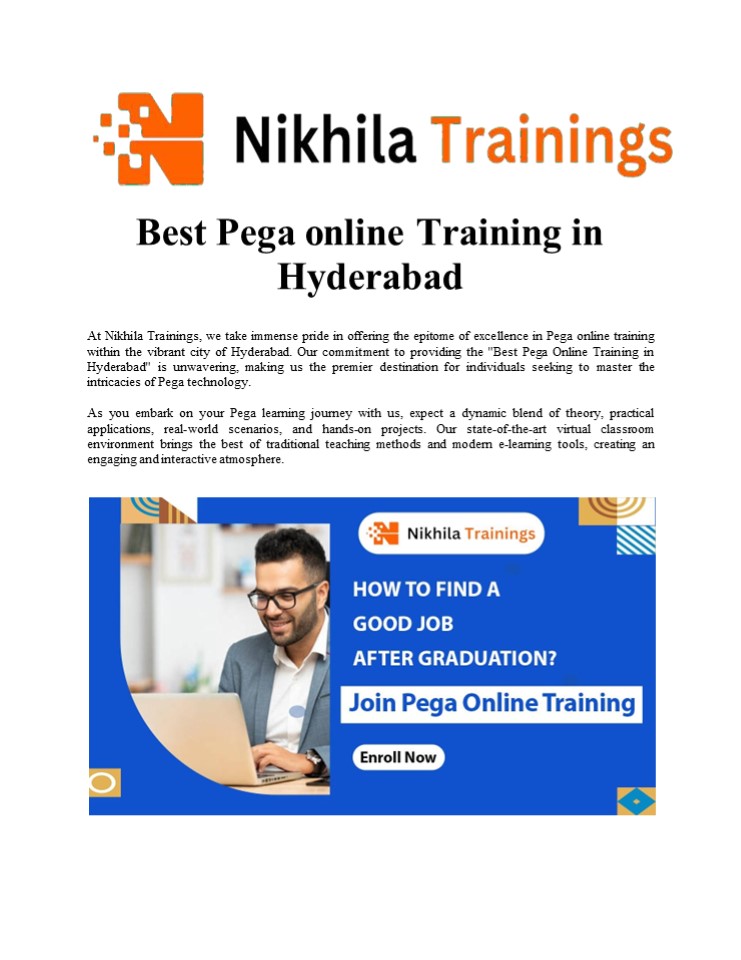 Best Pega Training