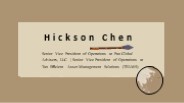 Hickson Chen - A Captivating Representative