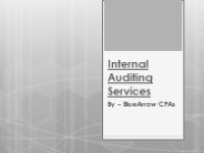 Internal Audit Service – BAI