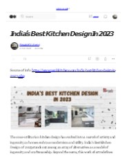 India’s Best Kitchen Design In 2023