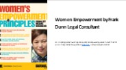Women Empowerment by Frank Dunn Legal Consultant