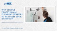 Why Choose Professional Plumbing Services To Renovate Your Bathroom