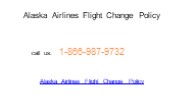 Alaska Airlines Flight Change Policy