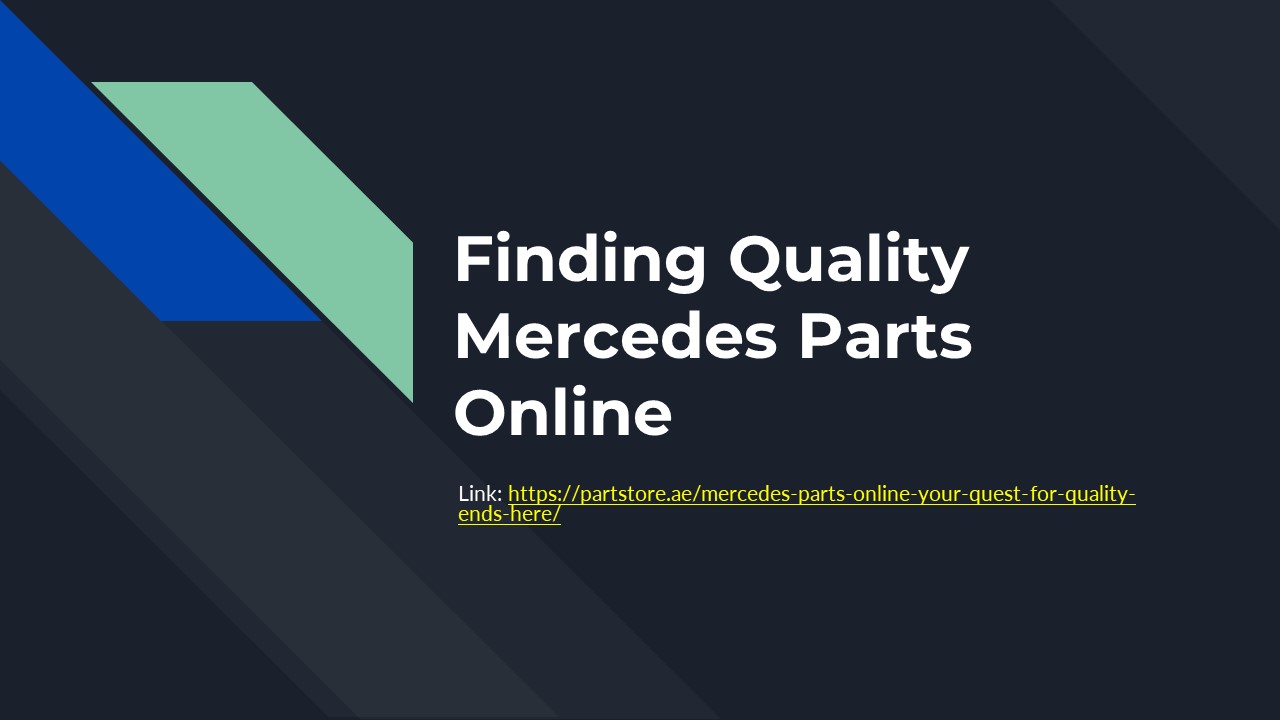 Finding Quality Mercedes Parts Online