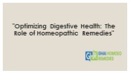 "Unlocking Digestive Resilience: Homeopathic Remedies"