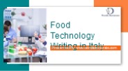 The Role of Food Technology Writing in Milan