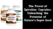 Spirulina Capsules Benefits