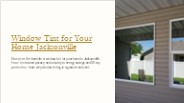 Window Film for Home Jacksonville