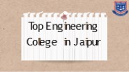 Top Engineering College in Jaipur