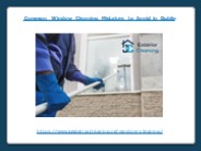 Common Window Cleaning Mistakes to Avoid in Dublin