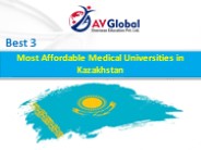 Best 3 Most Affordable Medical Universities in Kazakhstan