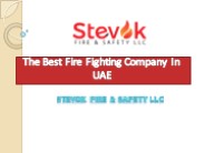 The Best Fire Fighting Company In UAE