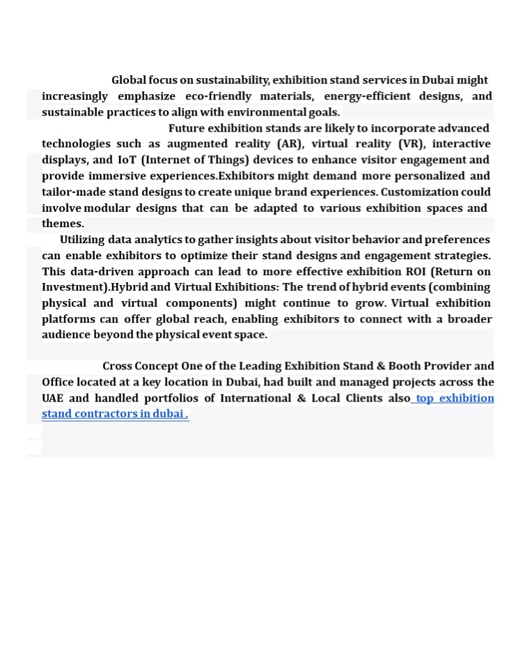 Top Exhibition Stand builders In Dubai, Abu Dhabi, UAE