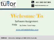 Software Assignment Help