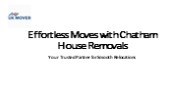 House Removals in Chatham