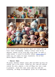 Differences between custom plush and stuffed toys