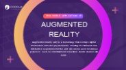 Real world Applications of Augmented Reality
