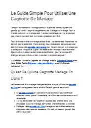 Le Guide Simple Pour Utiliser Une Cagnotte De Mariage