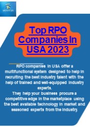Top RPO Companies In USA 2023