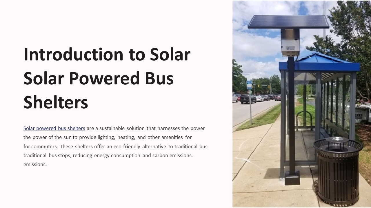 Solar Powered Bus Shelter Advertizing