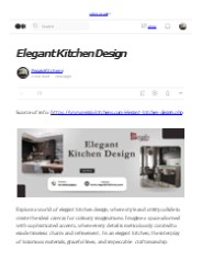 Elegant Kitchen Design