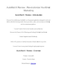 AutoMailX  Review : Revolutionize Your Email Marketing