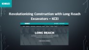 Long Reach Excavator - Kobelco India