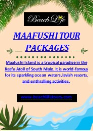 Maafushi Tour Packages