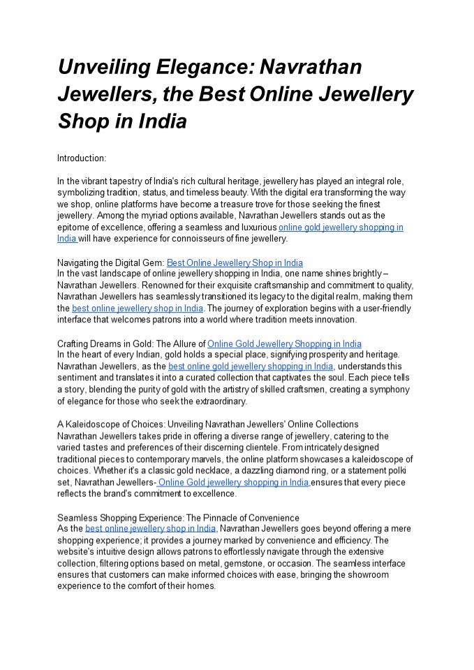 Best online jewellery shop in india