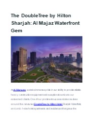 The DoubleTree by Hilton Sharjah: Al Majaz Waterfront Gem