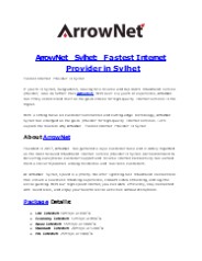 Fastest Internet Provider in Sylhet ArrowNet