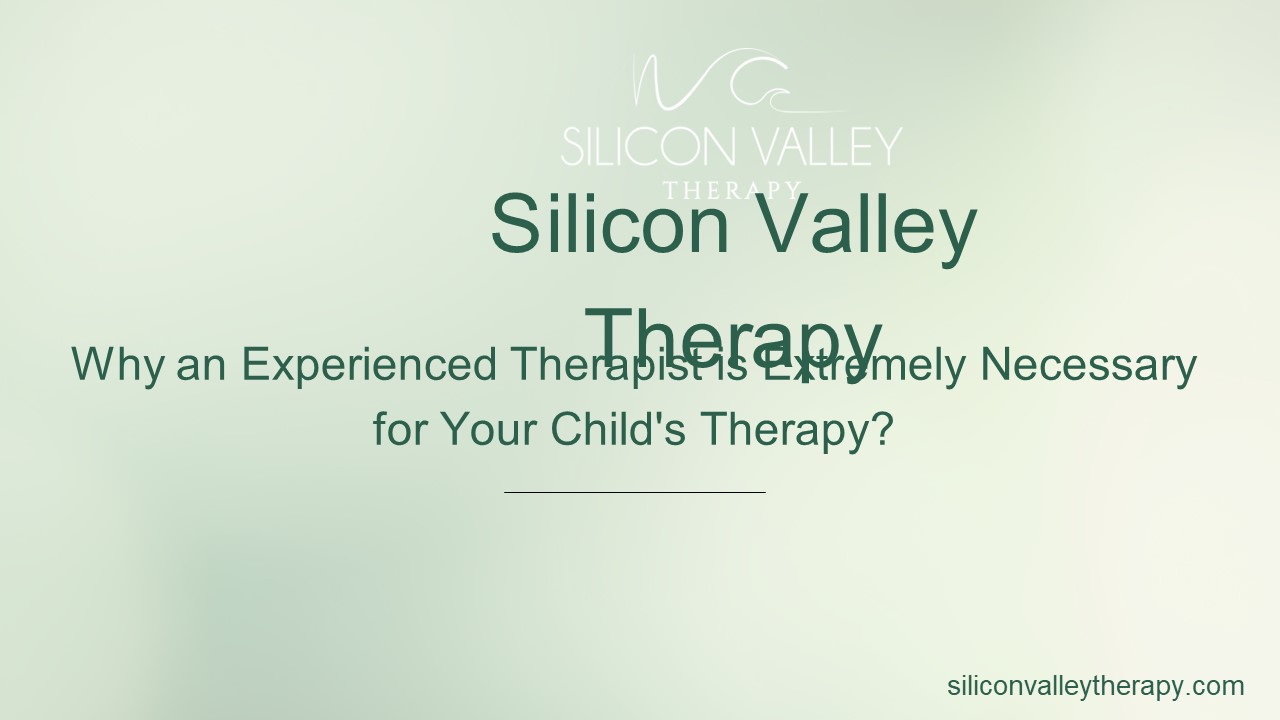Why an Experienced Therapist is Extremely Necessary for Your Child's Therapy?