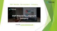 PHP Website Development Company