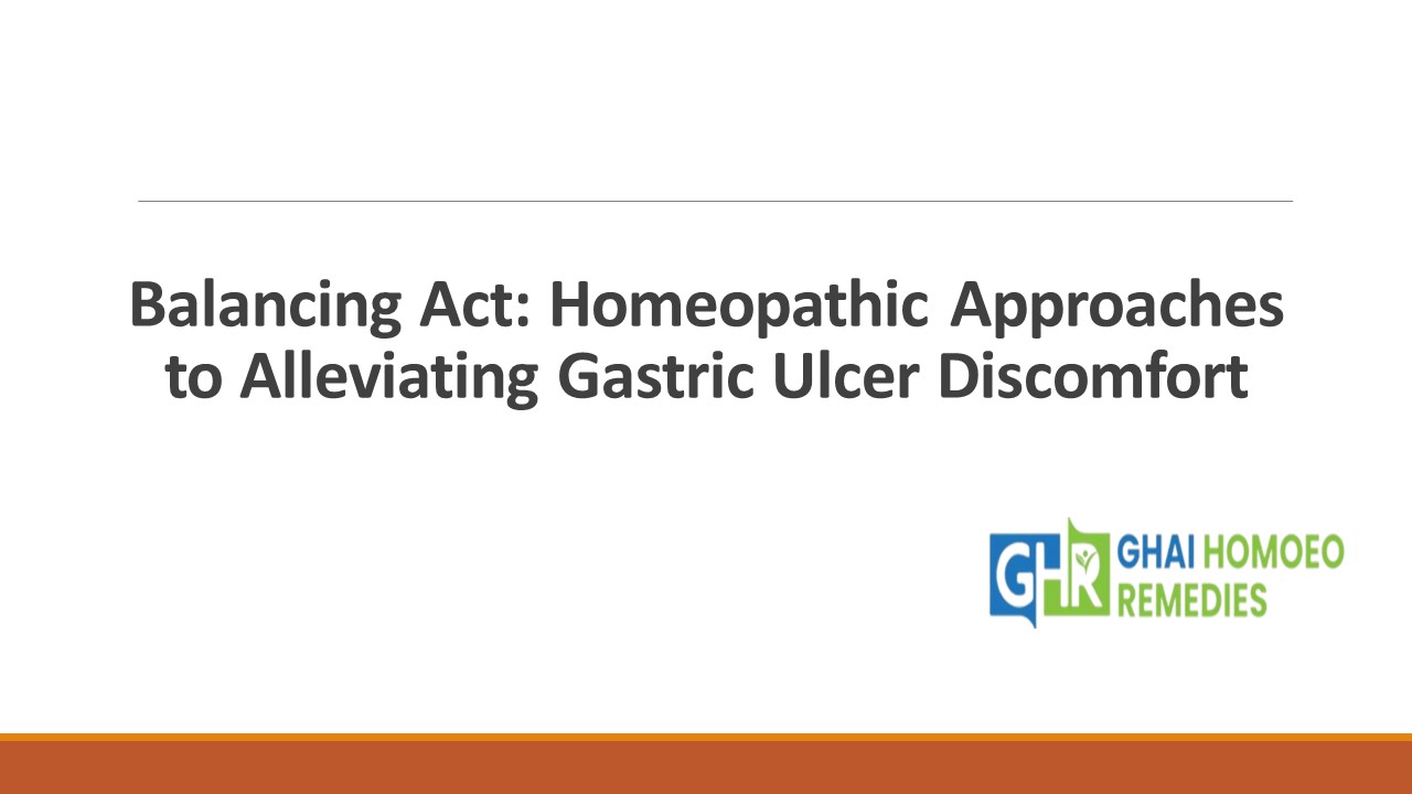 Holistic Harmony: Homeopathy and Gastric Health Integration
