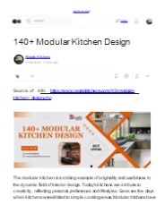 140+ Modular Kitchen Design