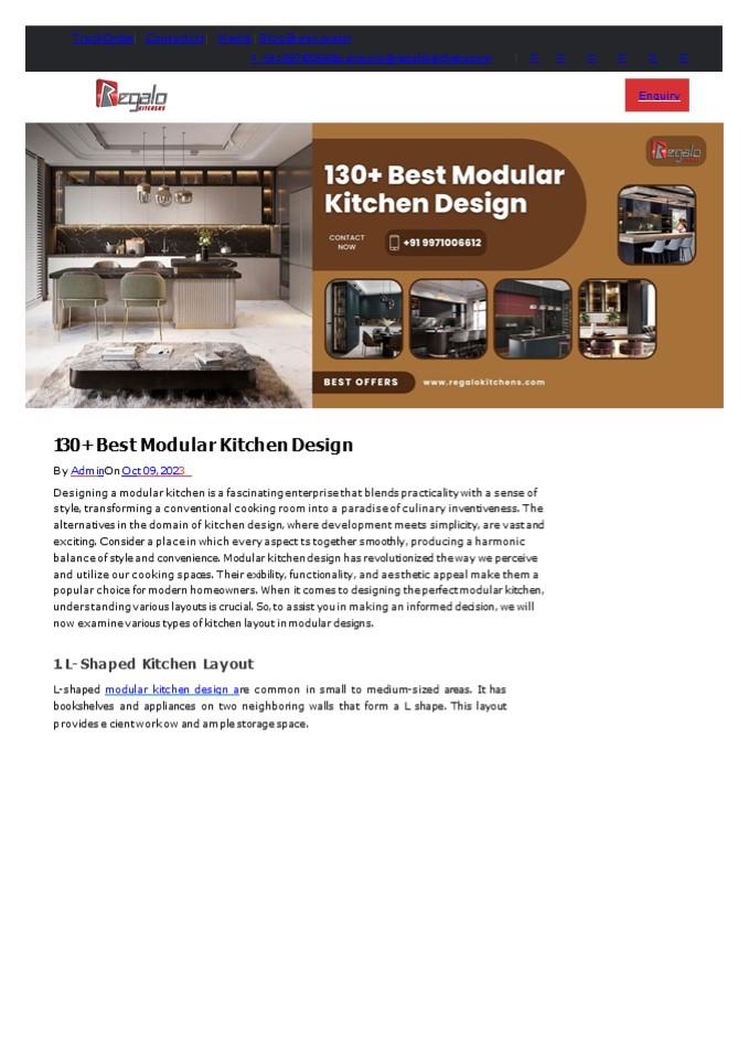 130+ Best Modular Kitchen Design (1)