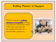 Wedding Planners in Singapore
