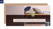 Dual-tone wall decor