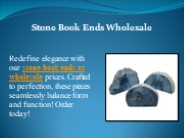 Stone Book Ends Wholesale